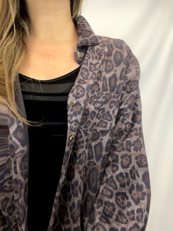 Sobrecamisa Oversize Animal Print Diana